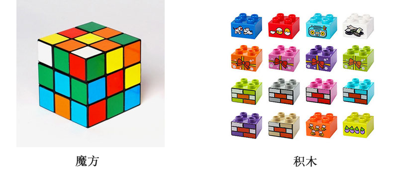 魔方和積木打印解決方案，積木個性化定制打印圖